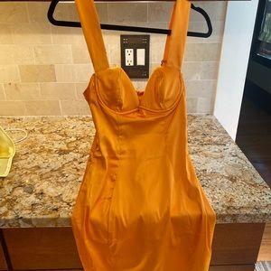 Oh Polly Satin Mini Dress